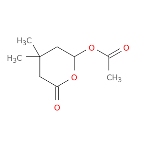 2H-Pyran-2-one, 6-(acetyloxy)tetrahydro-4,4-dimethyl-