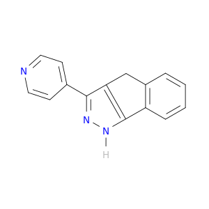 Indeno[1,2-c]pyrazole, 1,4-dihydro-3-(4-pyridinyl)-