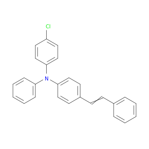Benzenamine, 4-chloro-N-phenyl-N-[4-(2-phenylethenyl)phenyl]-