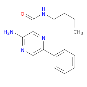 Pyrazinecarboxamide, 3-amino-N-butyl-6-phenyl-