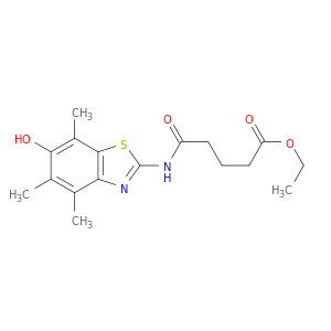 Pentanoic acid,5-[(6-hydroxy-4,5,7-trimethyl-2-benzothiazolyl)amino]-5-oxo-, ethyl ester