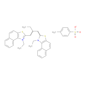 NAPHTHO[1,2-D]THIAZOLIUM, 1-ETHYL-2-[2-[(1-ETHYLNAPHTHO[1,2-D]THIAZOL-2(1H)-YLIDENE)METHYL]-1-BUTEN-1-YL]-, 4-METHYLBENZENESULFONATE (1:1)