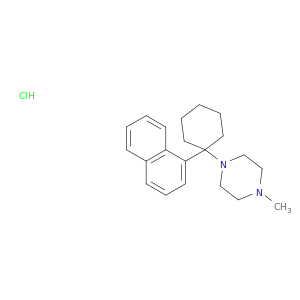 1-methyl-4-[1-(naphthalen-1-yl)cyclohexyl]piperazine hydrochloride(1:1)