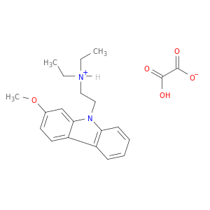 DIETHYL-[2-(2-METHOXYCARBAZOL-9-YL)ETHYL]AZANIUM; 2-HYDROXY-2-OXO-ACETATE