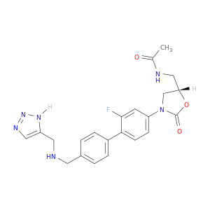 N-[[(5S)-3-[2-氟-4'-[[(1H-1,2,3-三唑-5-基甲基)氨基]甲基][1,1'-联苯]-4-基]-2-氧代-5-恶唑啉基]甲基]乙酰胺