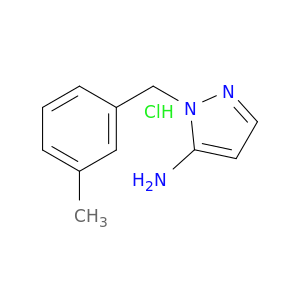 1-[(3-Methylphenyl)methyl]-1H-pyrazol-5-amine Hydrochloride