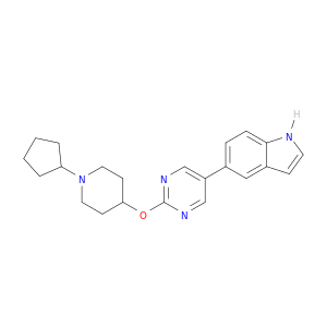 1H-Indole, 5-[2-[(1-cyclopentyl-4-piperidinyl)oxy]-5-pyrimidinyl]-