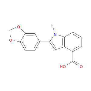 1H-Indole-4-carboxylic acid, 2-(1,3-benzodioxol-5-yl)-