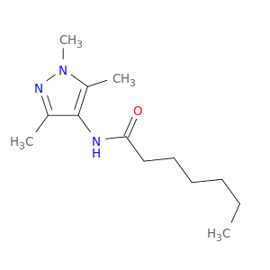 Heptanamide, N-(1,3,5-trimethyl-1H-pyrazol-4-yl)-