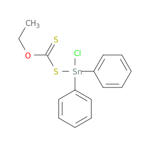 Stannane, chloro[(ethoxythioxomethyl)thio]diphenyl-