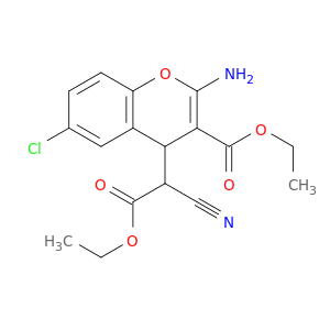 2-氨基-6-氯-ALPHA-氰基-3-(乙氧羰基)-4H-1-苯并吡喃-4-乙酸乙酯