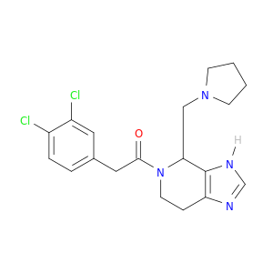 Ethanone,2-(3,4-dichlorophenyl)-1-[3,4,6,7-tetrahydro-4-(1-pyrrolidinylmethyl)-5H-imidazo[4,5-c]pyridin-5-yl]-