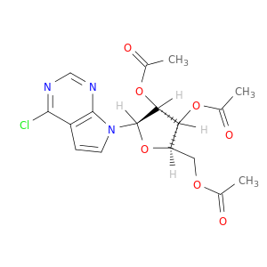 (2R,3R,4R,5R)-2-(Acetoxymethyl)-5-(4-chloro-7H-pyrrolo[2,3-d]pyrimidin-7-yl)tetrahydrofuran-3,4-diyl diacetate