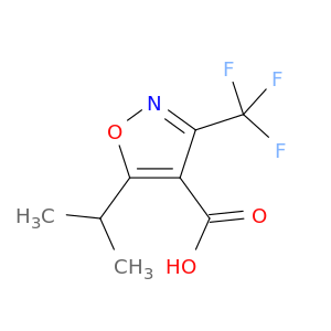 5-(propan-2-yl)-3-(trifluoromethyl)-1,2-oxazole-4-carboxylic Acid
