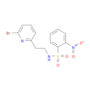 Benzenesulfonamide, N-[2-(6-bromo-2-pyridinyl)ethyl]-2-nitro-