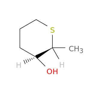 2H-Thiopyran-3-ol, tetrahydro-2-methyl-, cis-