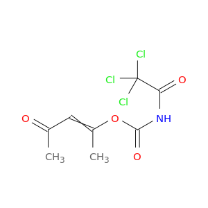 Carbamic acid, (trichloroacetyl)-, 1-methyl-3-oxo-1-butenyl ester