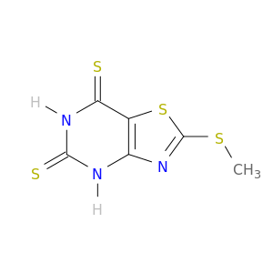 Thiazolo[4,5-d]pyrimidine-5,7(4H,6H)-dithione, 2-(methylthio)-