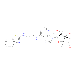 Adenosine, N-[2-(2-benzothiazolylamino)ethyl]-