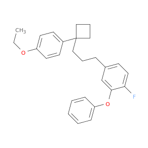 Benzene, 4-[3-[1-(4-ethoxyphenyl)cyclobutyl]propyl]-1-fluoro-2-phenoxy-