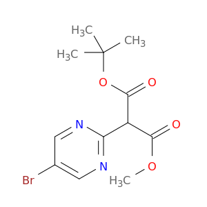 1-叔-丁基 3-甲基 2-(5-溴嘧啶-2-基)丙二酸酯