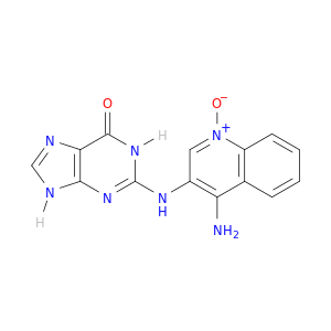 6H-Purin-6-one, 2-[(4-amino-3-quinolinyl)amino]-1,7-dihydro-, N-oxide