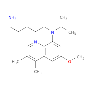 N-(6-METHOXY-3,4-DIMETHYL-(QUINOLIN-8-YL))-N-PROPAN-2-YL-PENTANE-1,5-DIAMINE