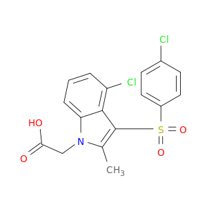 1H-Indole-1-acetic acid, 4-chloro-3-[(4-chlorophenyl)sulfonyl]-2-methyl-