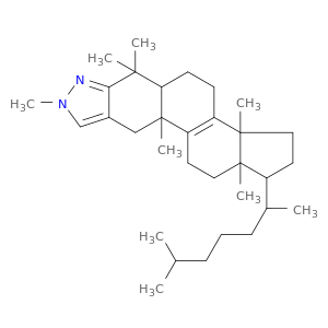 3a,6,6,8,10a,12a-hexamethyl-1-(6-methylheptan-2-yl)-1,2,3,3a,4,5,5a,6,8,10,10a,11,12,12a-tetradecahydrocyclopenta[5,6]naphtho[1,2-f]indazole