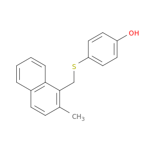 Phenol, 4-[[(2-methyl-1-naphthalenyl)methyl]thio]-