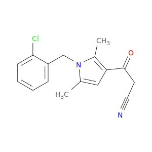 3-{1-[(2-Chlorophenyl)methyl]-2,5-dimethyl-1H-pyrrol-3-yl}-3-oxopropanenitrile