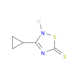 1,2,4-Thiadiazole-5(2H)-thione, 3-cyclopropyl-