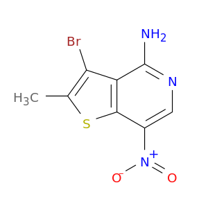 Thieno[3,2-c]pyridin-4-amine, 3-bromo-2-methyl-7-nitro-