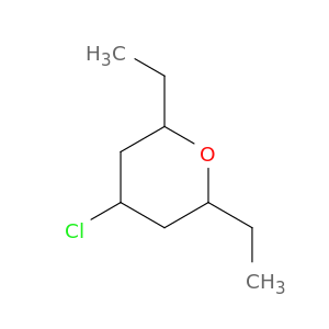 2H-Pyran, 4-chloro-2,6-diethyltetrahydro-