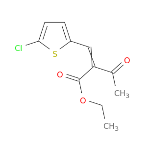Butanoic acid, 2-[(5-chloro-2-thienyl)methylene]-3-oxo-, ethyl ester