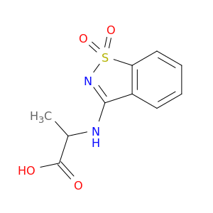 2-[(1,1-dioxo-1lambda6,2-benzothiazol-3-yl)amino]propanoic acid