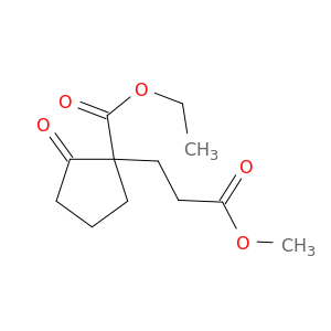 Cyclopentanepropanoic acid, 1-(ethoxycarbonyl)-2-oxo-, methyl ester