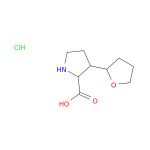 3-(Oxolan-2-yl)pyrrolidine-2-carboxylic acid hydrochloride