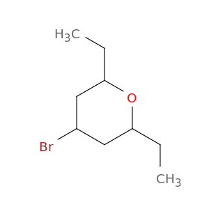2H-Pyran, 4-bromo-2,6-diethyltetrahydro-