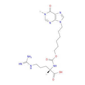 L-Arginine,N2-[[[6-(1,6-dihydro-6-oxo-9H-purin-9-yl)hexyl]oxy]carbonyl]-