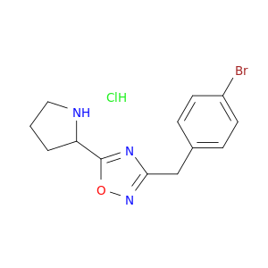 3-[(4-溴苯基)甲基]-5-(吡咯烷-2-基)-1,2,4-噁二唑盐酸盐