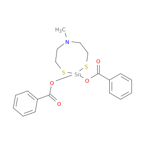 4H-1,3,6,2-Dithiazastannocine, 2,2-bis(benzoyloxy)tetrahydro-6-methyl-