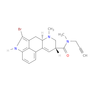 2-Bromo-9,10-didehydro-N-methyl-N-(2-propynyl)-6-methylergoline-8beta-carboxamide