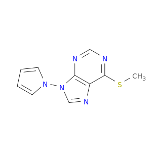 6-(methylsulfanyl)-9-(1h-pyrrol-1-yl)-9h-purine