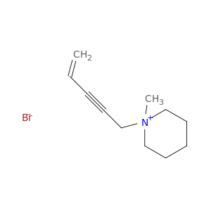 Piperidinium, 1-methyl-1-(4-penten-2-ynyl)-, bromide