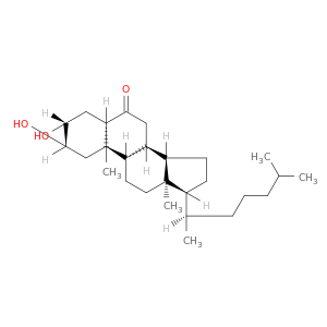 Cholestan-6-one, 2,3-dihydroxy-, (2beta,3beta,5beta)-