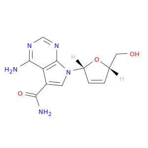 7H-Pyrrolo[2,3-d]pyrimidine-5-carboxamide,4-amino-7-[(2R,5S)-2,5-dihydro-5-(hydroxymethyl)-2-furanyl]-