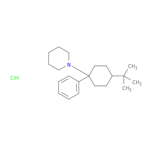 1-(4-tert-butyl-1-phenylcyclohexyl)piperidine hydrochloride(1:1)