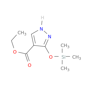 1H-Pyrazole-4-carboxylic acid, 3-[(trimethylsilyl)oxy]-, ethyl ester