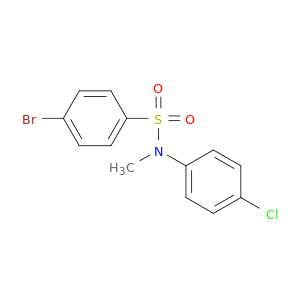 4-溴-N-(4-氯苯基)-N-甲基苯磺酰胺酰胺